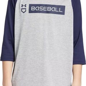 NWT Under Armour Boys' Utility 3/4 Sleeve Shirt